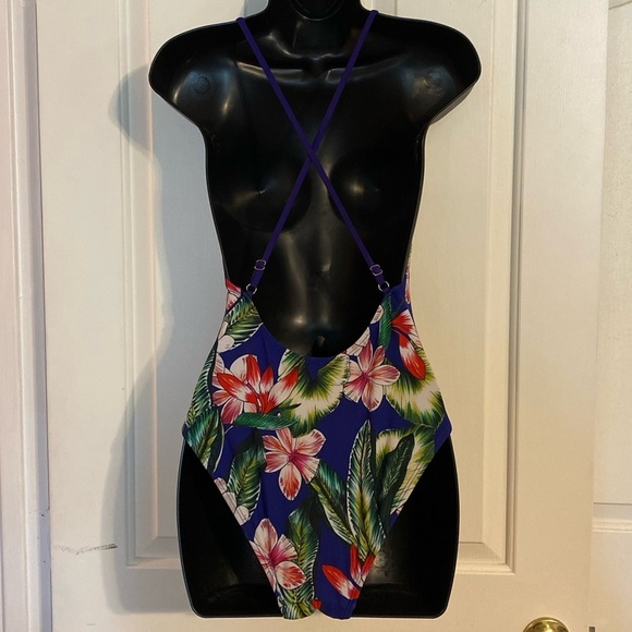 “TINIBIKINI” Floral Tank Weaved Swimsuit - Picture 2 of 11